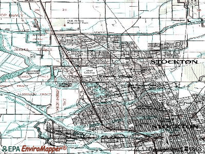 Lincoln Village topographic map
