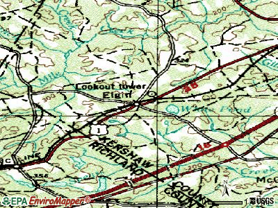 Elgin topographic map