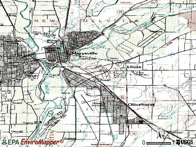 Linda topographic map