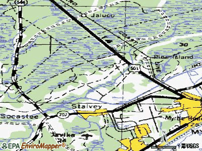 Forestbrook topographic map