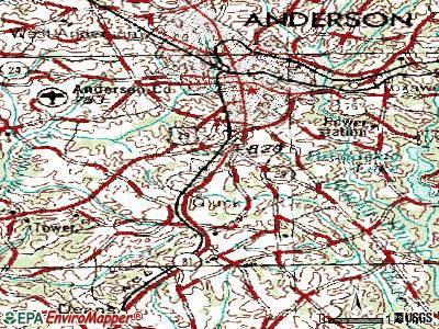 Homeland Park topographic map