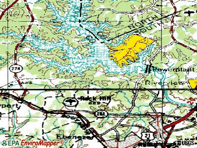India Hook topographic map