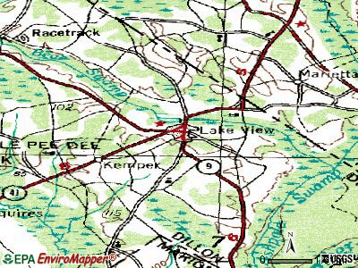 Lake View topographic map