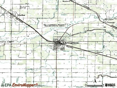 Livingston topographic map