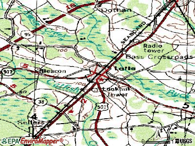 Latta topographic map