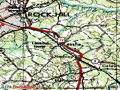 Lesslie topographic map