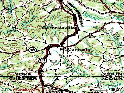 McConnells topographic map