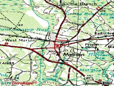 Marion topographic map