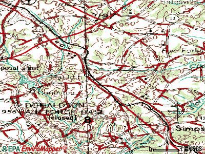 Mauldin topographic map