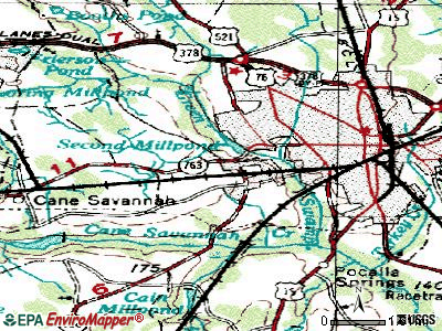 Millwood topographic map