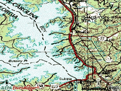 Modoc topographic map