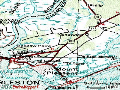 Mount Pleasant topographic map