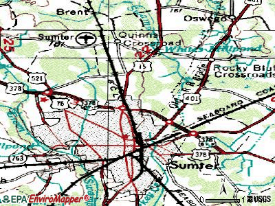 Mulberry topographic map