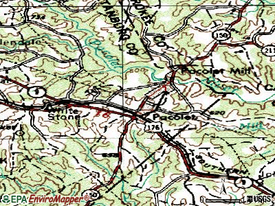 Pacolet topographic map