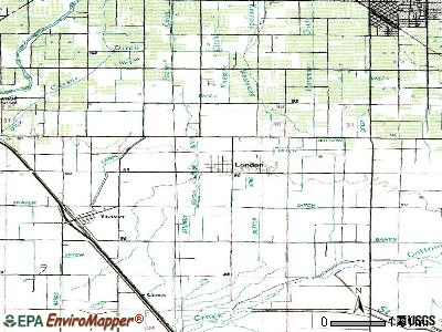 London topographic map