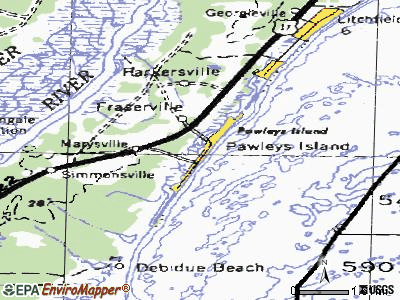 Pawleys Island topographic map
