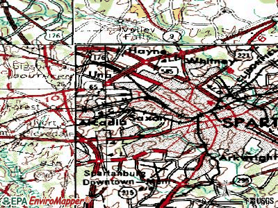 Saxon topographic map