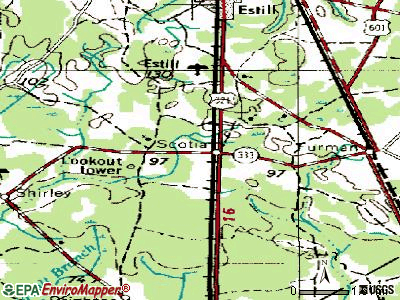 Scotia topographic map