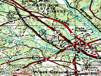 Seven Oaks topographic map