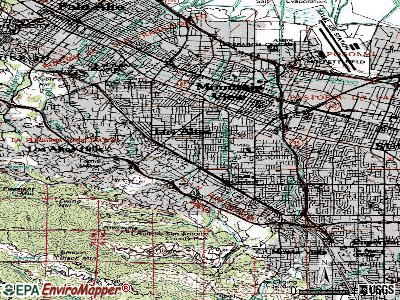 Los Altos topographic map