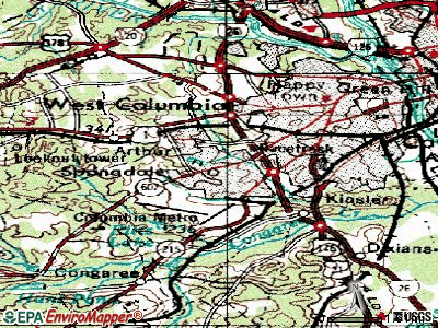 Springdale topographic map