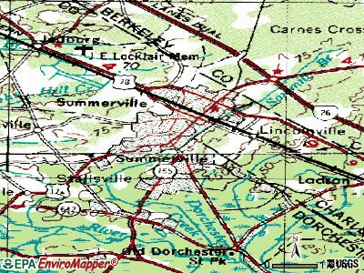 Summerville topographic map