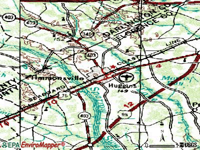 Timmonsville topographic map
