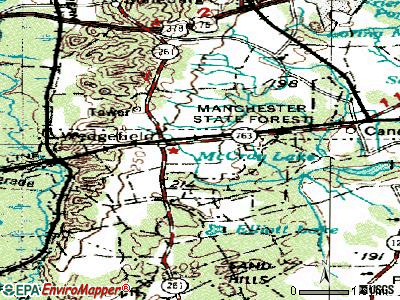 Wedgewood topographic map