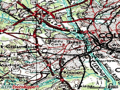 West Columbia topographic map