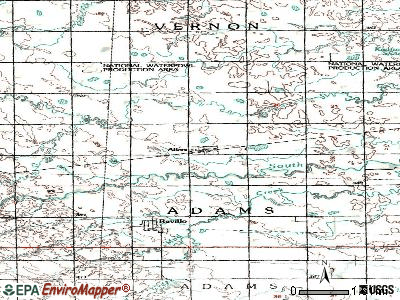 Albee topographic map