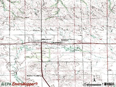 Antelope topographic map