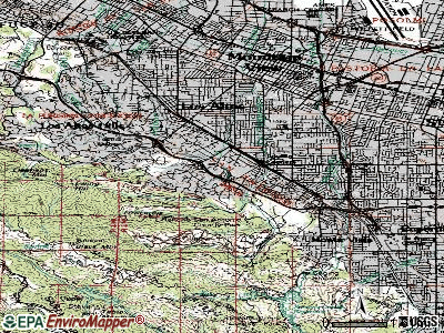 Loyola topographic map