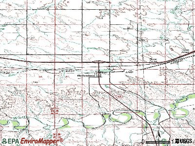 Belvidere topographic map