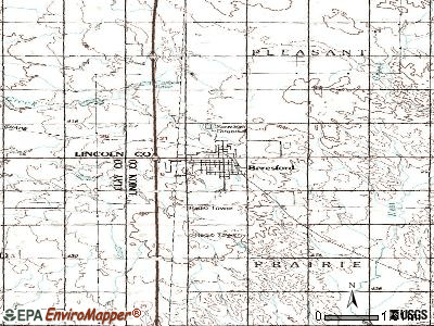 Beresford topographic map