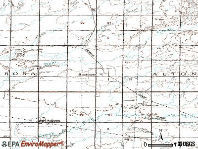 Bushnell topographic map