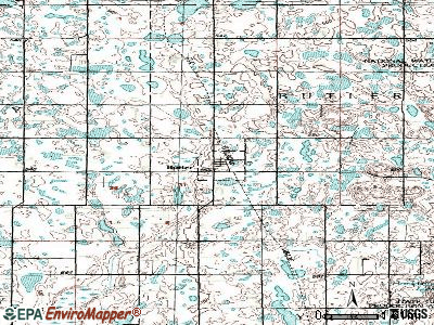 Butler topographic map