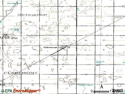 Claire City topographic map