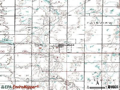 Cresbard topographic map