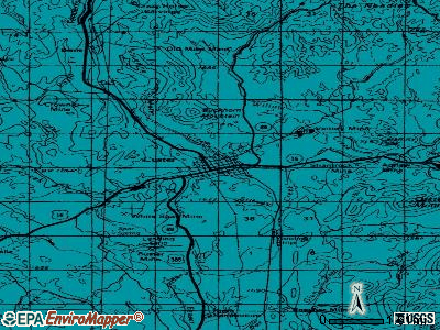 Custer topographic map