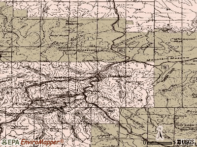 Deadwood topographic map