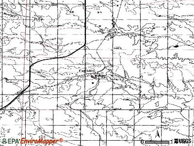 Fairburn topographic map