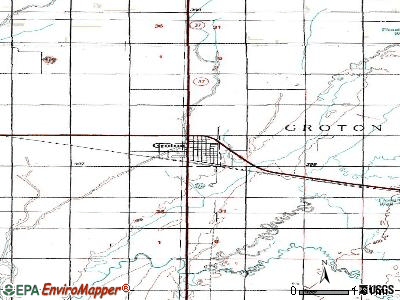 Groton topographic map