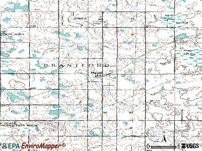 Hazel topographic map