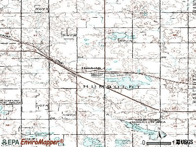 Humboldt topographic map