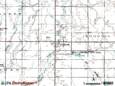 Iroquois topographic map