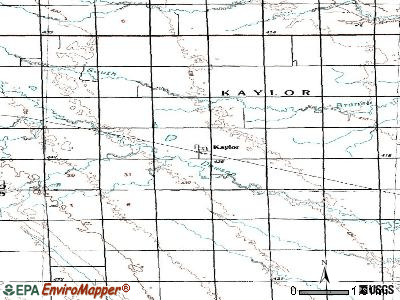 Kaylor topographic map