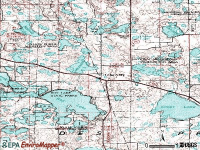 Lake City topographic map