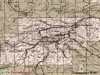 Lead topographic map