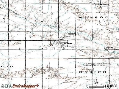 Marion topographic map