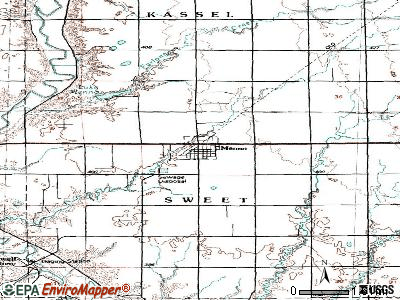 Menno topographic map